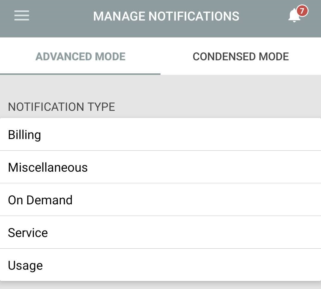 manage notifications